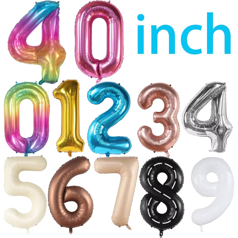40 Inch Gigantic Helium Numbers: Because Your Age Deserves a Balloon Party Too!