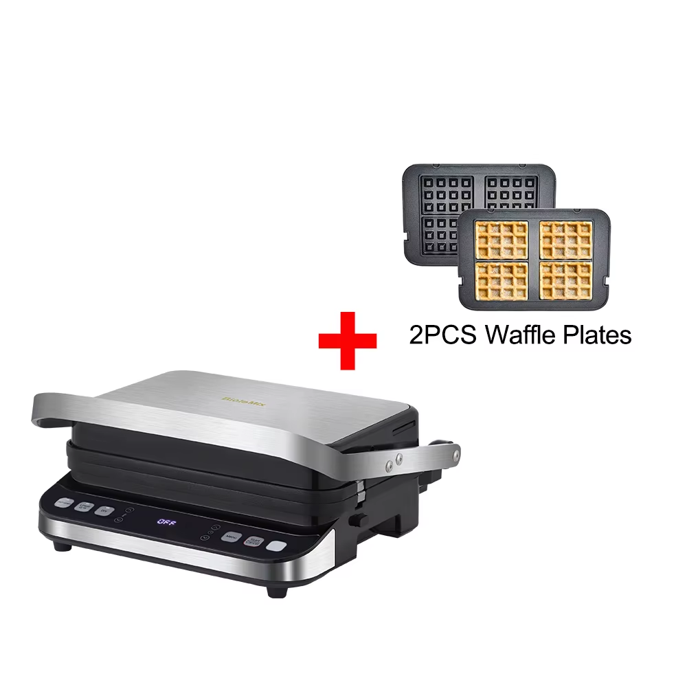 Biolomix 2000W Grill-o-Matic: The Ultimate Sizzle Machine for Paninis, Waffles, and Whatever Else You Can Squish!