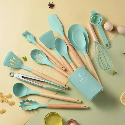 Silicone Shenanigans: 12-Piece Kitchen Wizardry for Culinary Mischief!