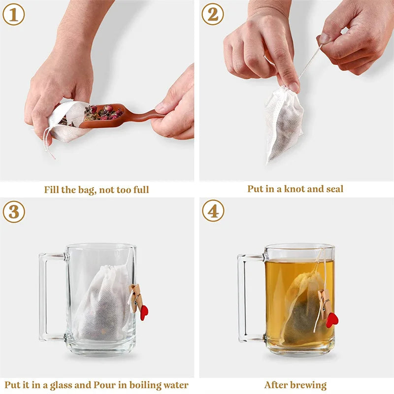 JJYY's 100 Tea Bag Party Pack: Because Your Tea Deserves a Fancy Spa Day!