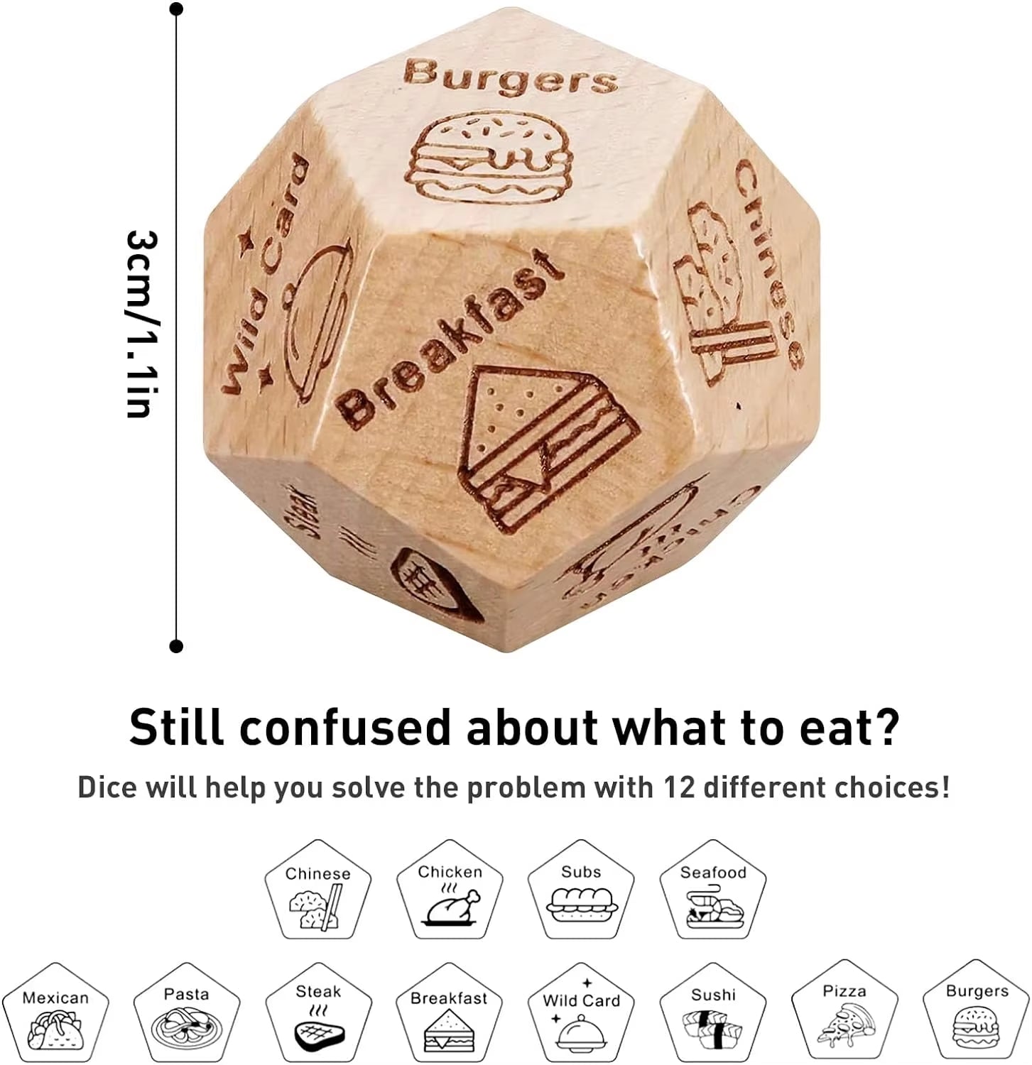 Roll the Love: Decision Dice for Couples Who Can't Decide What to Eat or Watch on Date Night! Perfect for Christmas, Birthdays, and "I Swear I Love You" Days!