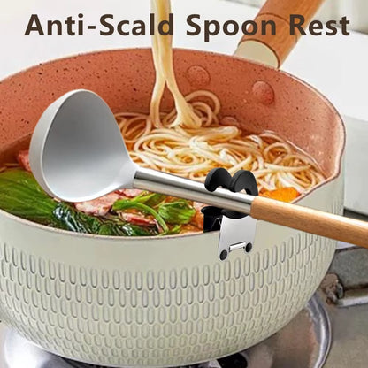 One Silly Steel Clip: The Ultimate Kitchen Sidekick for Your Spoon, Spatula, and Fork - Because No One Likes a Scalded Hand!