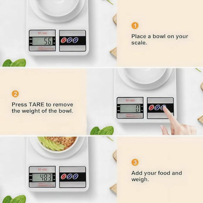 The "I Swear I Only Weigh My Snacks" Digital Kitchen Scale - 22Lb/10Kg of Pure Snack-tion!