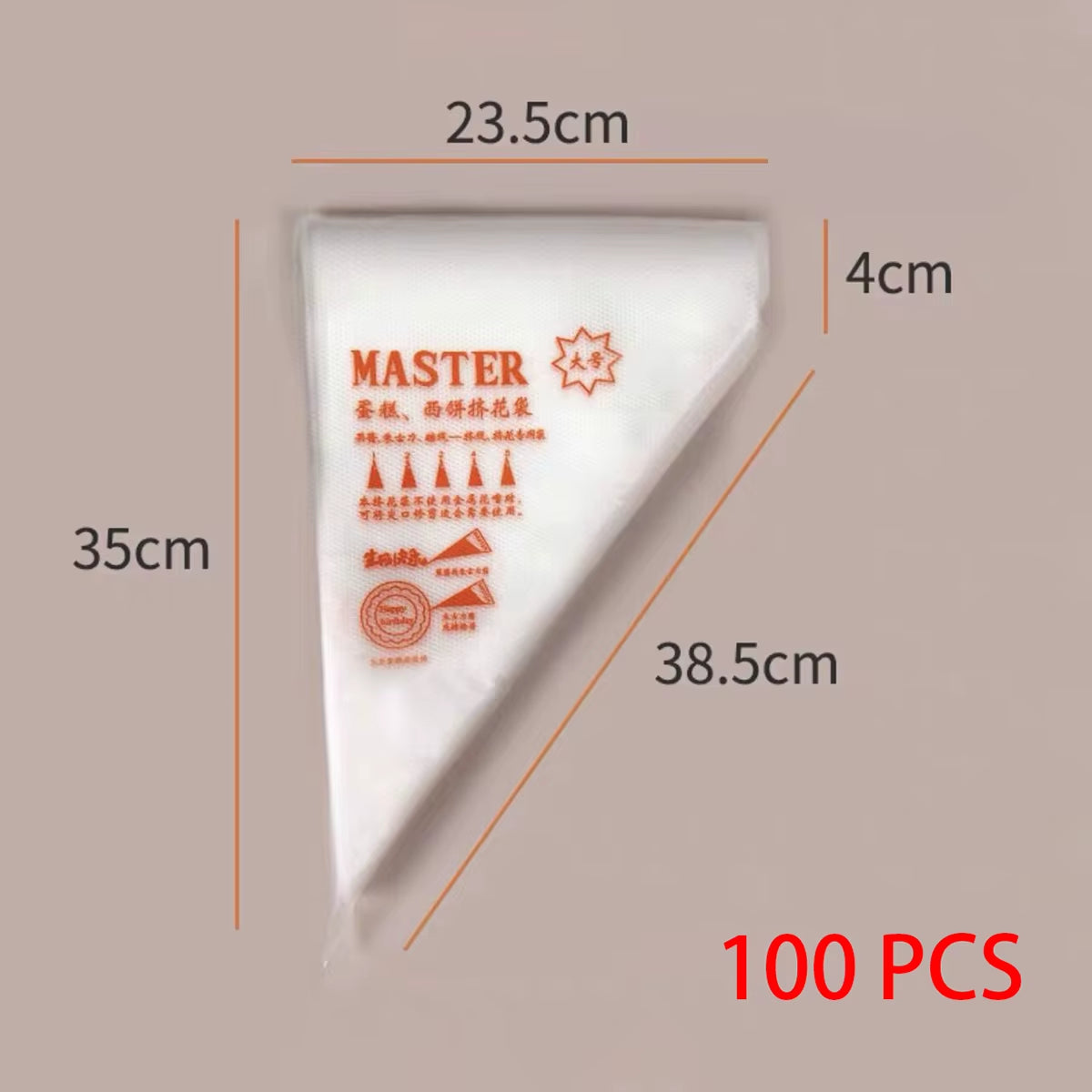 100 Party-Ready Pastry Pouches for When Your Cake Needs a Makeover!