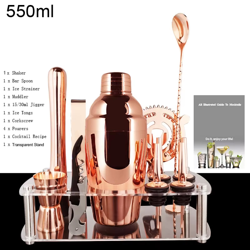 Shake It Like a Polaroid Picture: The 12-Piece Fancy Shaker Set for Cocktails That Won't Mix Themselves!
