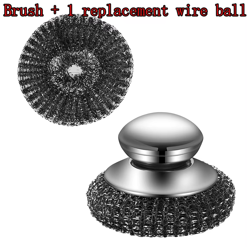 1PC Scrub-a-Dub-Dub: The Mighty Metal Wool Wonder for Your Grimy Pots and Pans!