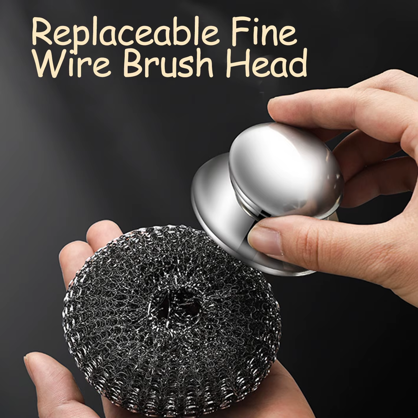 1PC Scrub-a-Dub-Dub: The Mighty Metal Wool Wonder for Your Grimy Pots and Pans!