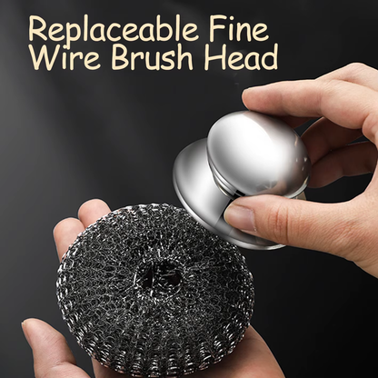 1PC Scrub-a-Dub-Dub: The Mighty Metal Wool Wonder for Your Grimy Pots and Pans!