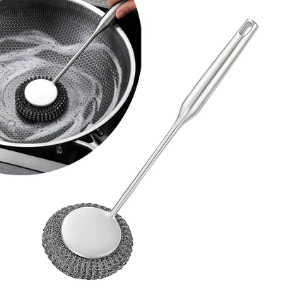 1PC Scrub-a-Dub-Dub: The Mighty Metal Wool Wonder for Your Grimy Pots and Pans!