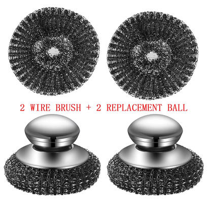 1PC Scrub-a-Dub-Dub: The Mighty Metal Wool Wonder for Your Grimy Pots and Pans!