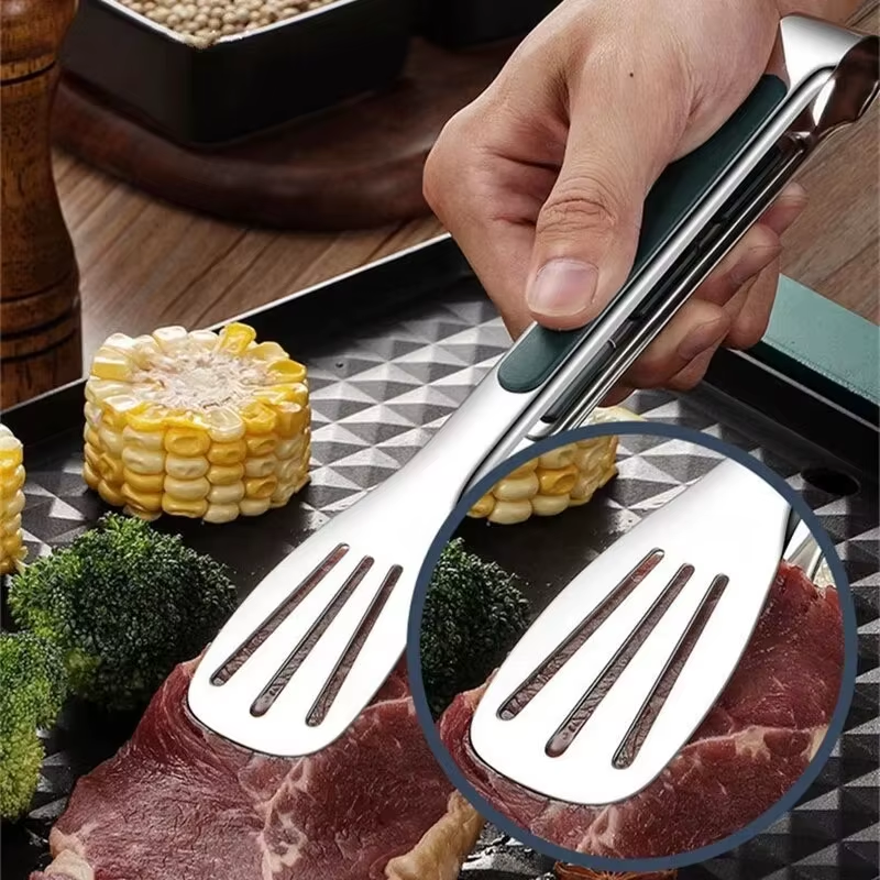 1 Superhero Stainless Steel Food Grabbers: The Ultimate Meat, Salad, and Bread Snatchers for Your BBQ Battles!