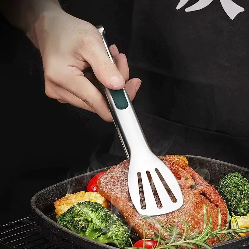1 Superhero Stainless Steel Food Grabbers: The Ultimate Meat, Salad, and Bread Snatchers for Your BBQ Battles!