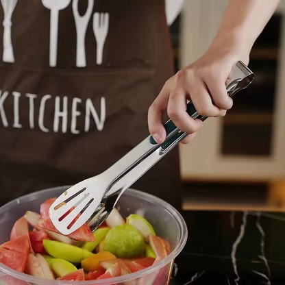 1 Superhero Stainless Steel Food Grabbers: The Ultimate Meat, Salad, and Bread Snatchers for Your BBQ Battles!