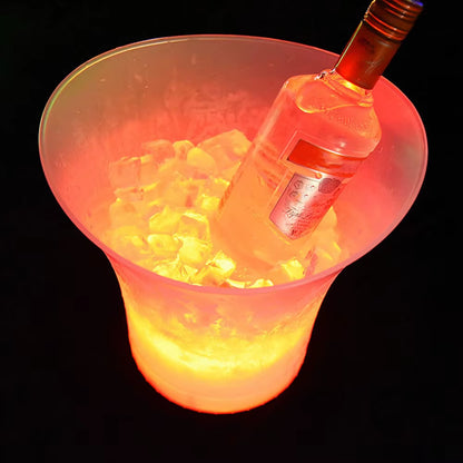 5L Splash-Proof Disco Bucket: The Party's Gonna Get Lit with Colorful Booze and Ice!