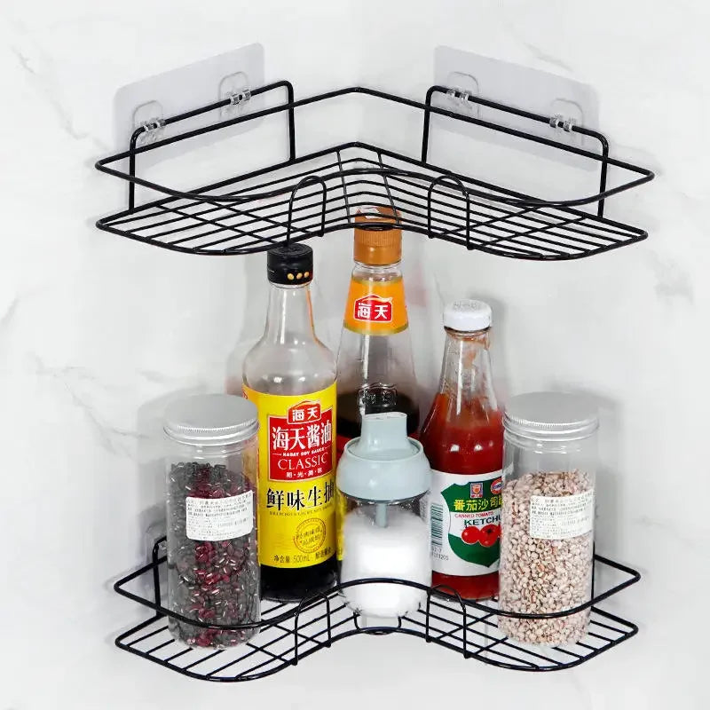 Spice Up Your Life: The Wall-Hugging, No-Drill Metal Shelf That Organizes Your Kitchen Without Breaking a Sweat!