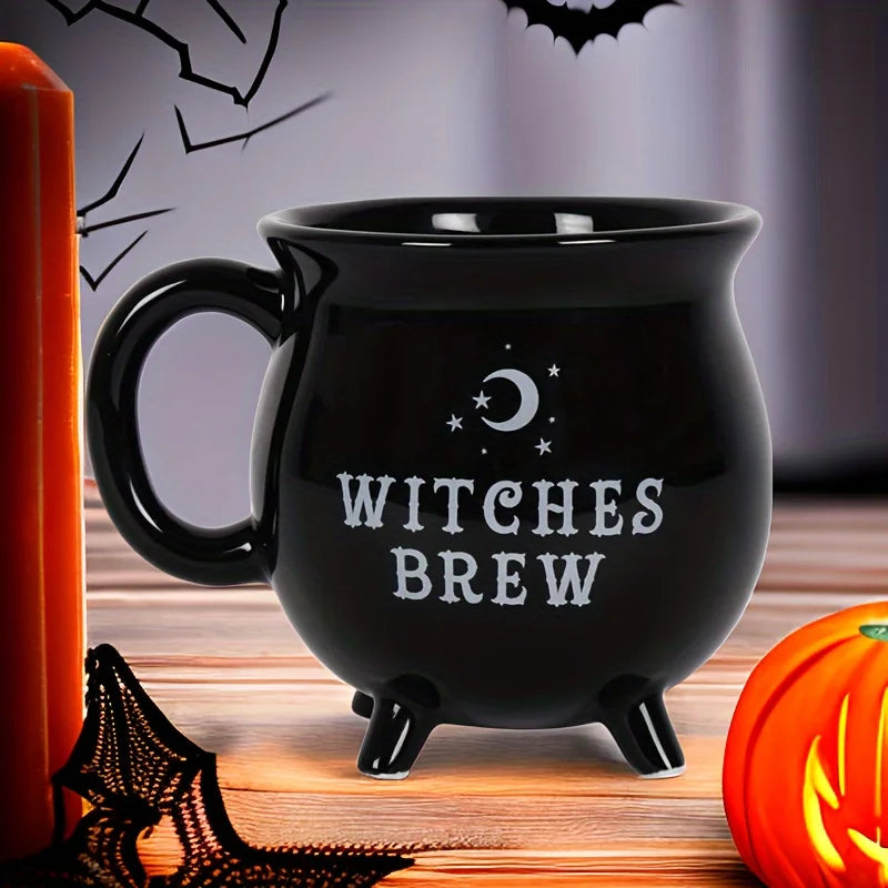 Witch's Cauldron Coffee Mug: For Potions, Brews, and Avoiding Morning Spells!