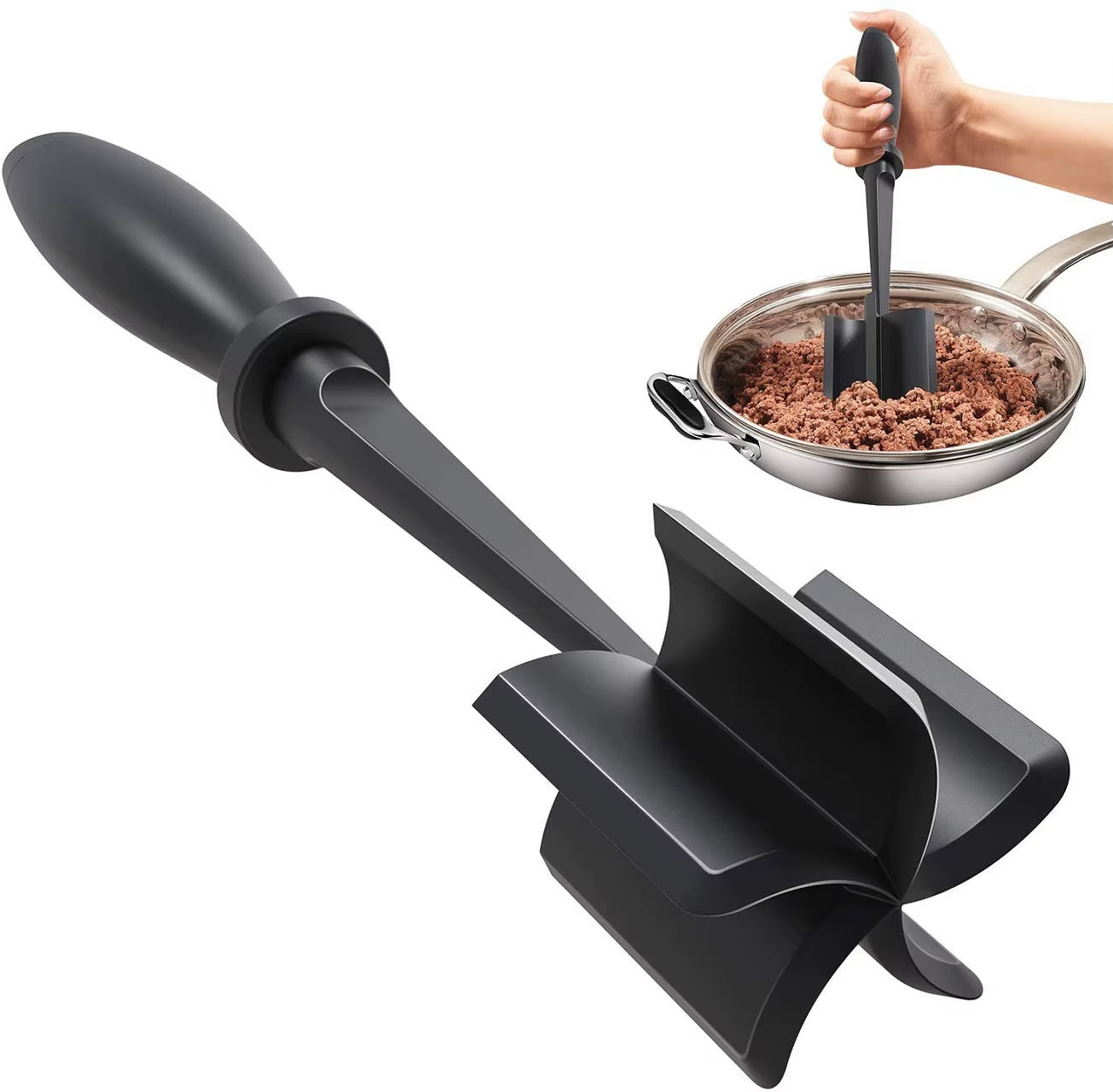Meat Mayhem: The Ultimate Smasher for Ground Beef & Turkey - Because Your Burgers Deserve a Beatdown!
