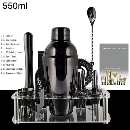 Shake It Like a Polaroid Picture: The 12-Piece Fancy Shaker Set for Cocktails That Won't Mix Themselves!