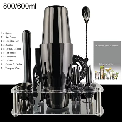 Shake It Like a Polaroid Picture: The 12-Piece Fancy Shaker Set for Cocktails That Won't Mix Themselves!