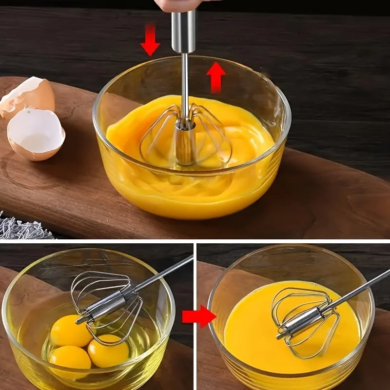 Whisk It Real Good: The Stainless Steel Egginator 3000 - Your Kitchen's Secret Weapon for Eggcellent Mixing Mayhem!