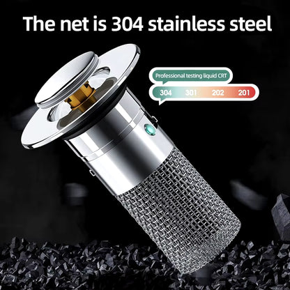 1PCS Sink Sneeze Guard: The Stainless Steel Plug That Bounces Back and Keeps Your Stink in Check!