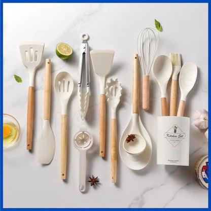 Silicone Shenanigans: 12-Piece Kitchen Wizardry for Culinary Mischief!