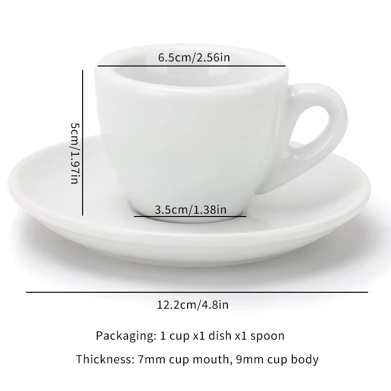 Tiny Caffeine Rockets: The Porcelain Express Shot Set for Your Mini Coffee Adventures!