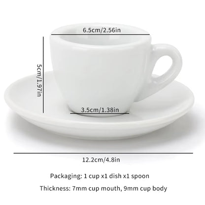 Tiny Caffeine Rockets: The Porcelain Express Shot Set for Your Mini Coffee Adventures!