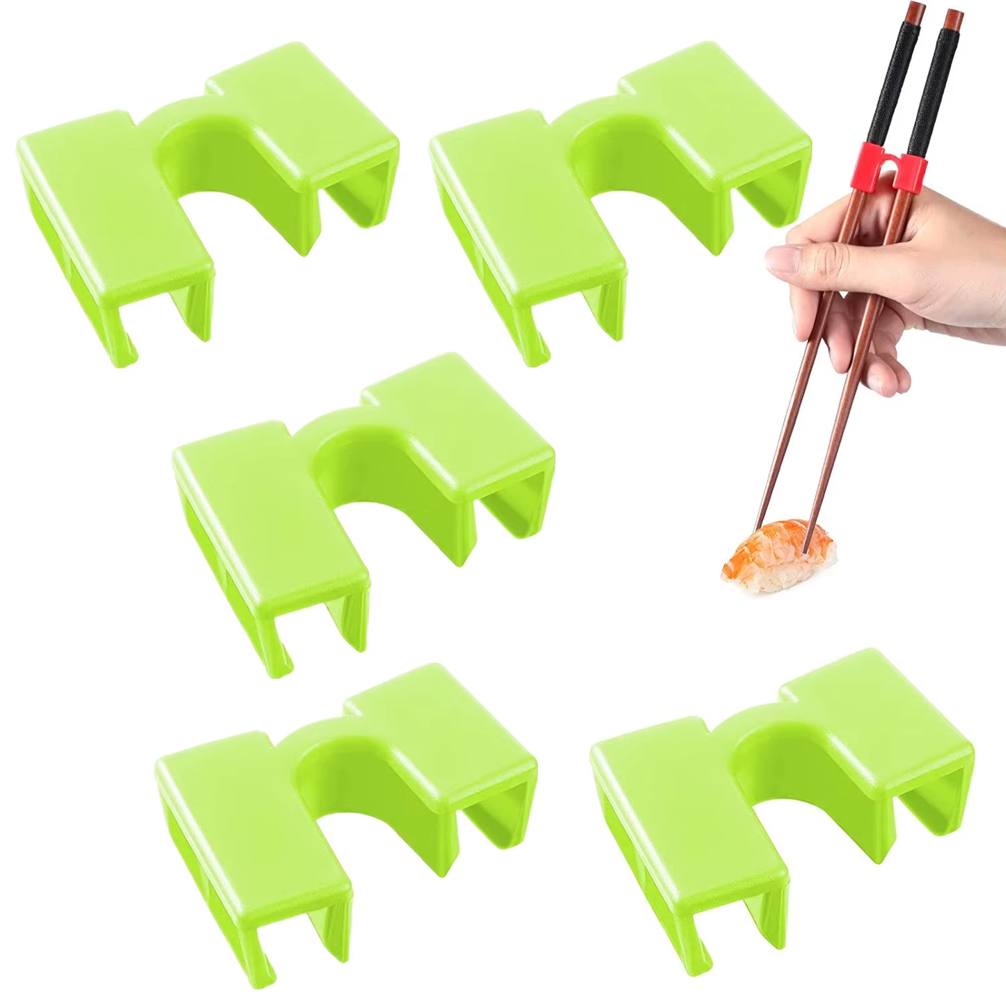 5 PCS "Chopstick Sidekicks" - Your New Best Buds for Mastering the Art of Noodle-Nabbing!