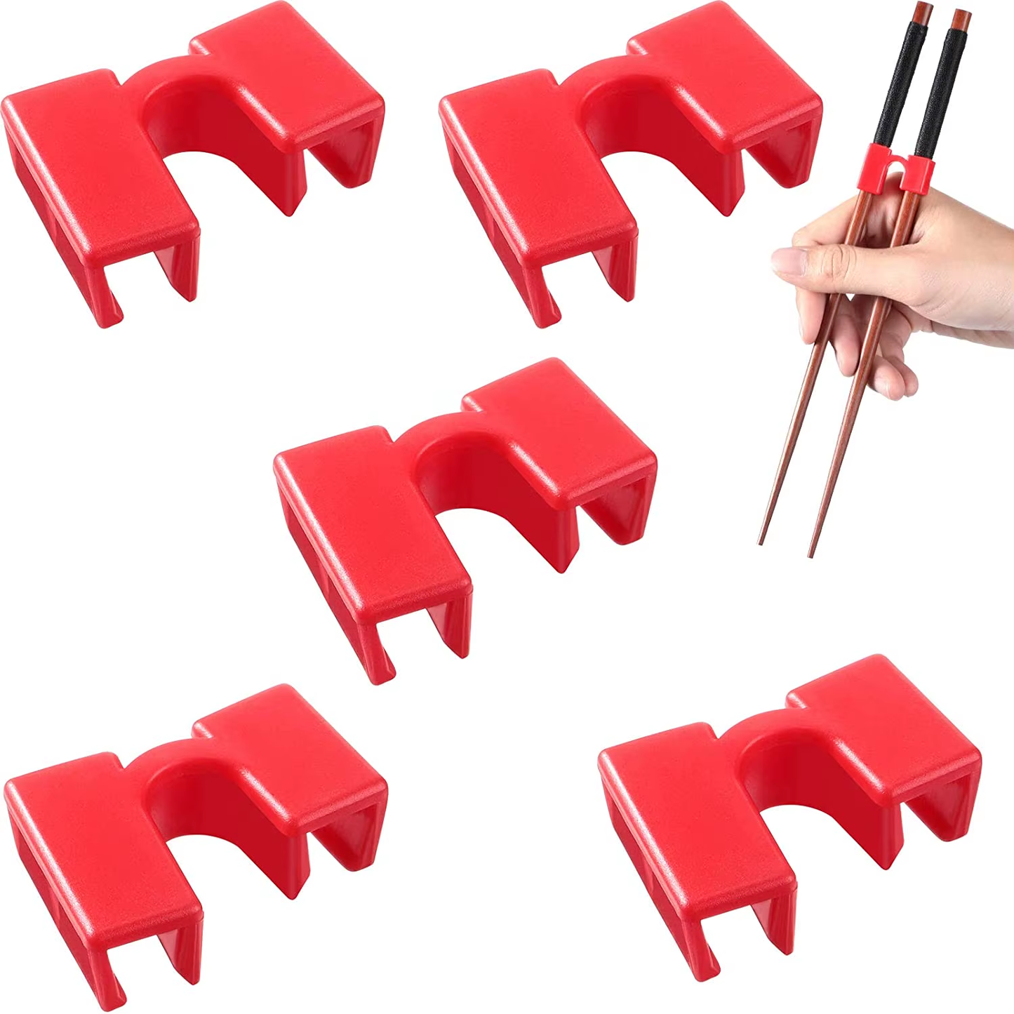 5 PCS "Chopstick Sidekicks" - Your New Best Buds for Mastering the Art of Noodle-Nabbing!