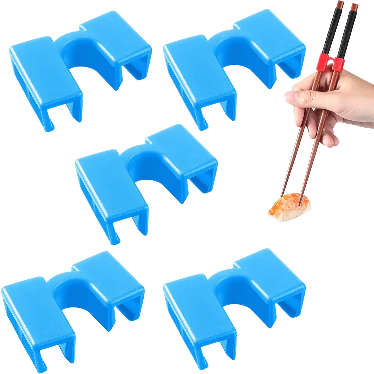 5 PCS "Chopstick Sidekicks" - Your New Best Buds for Mastering the Art of Noodle-Nabbing!