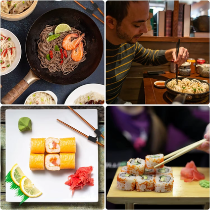 5 PCS "Chopstick Sidekicks" - Your New Best Buds for Mastering the Art of Noodle-Nabbing!