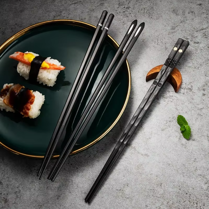 5 Pairs of Ninja-Approved, Sushi-Slaying, Slip-Free Chopsticks for Your Home, Hotel, or Hungry Hippo!