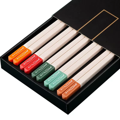 5 Pairs of Ninja-Approved, Sushi-Slaying, Slip-Free Chopsticks for Your Home, Hotel, or Hungry Hippo!