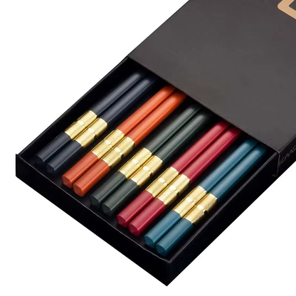 5 Pairs of Ninja-Approved, Sushi-Slaying, Slip-Free Chopsticks for Your Home, Hotel, or Hungry Hippo!