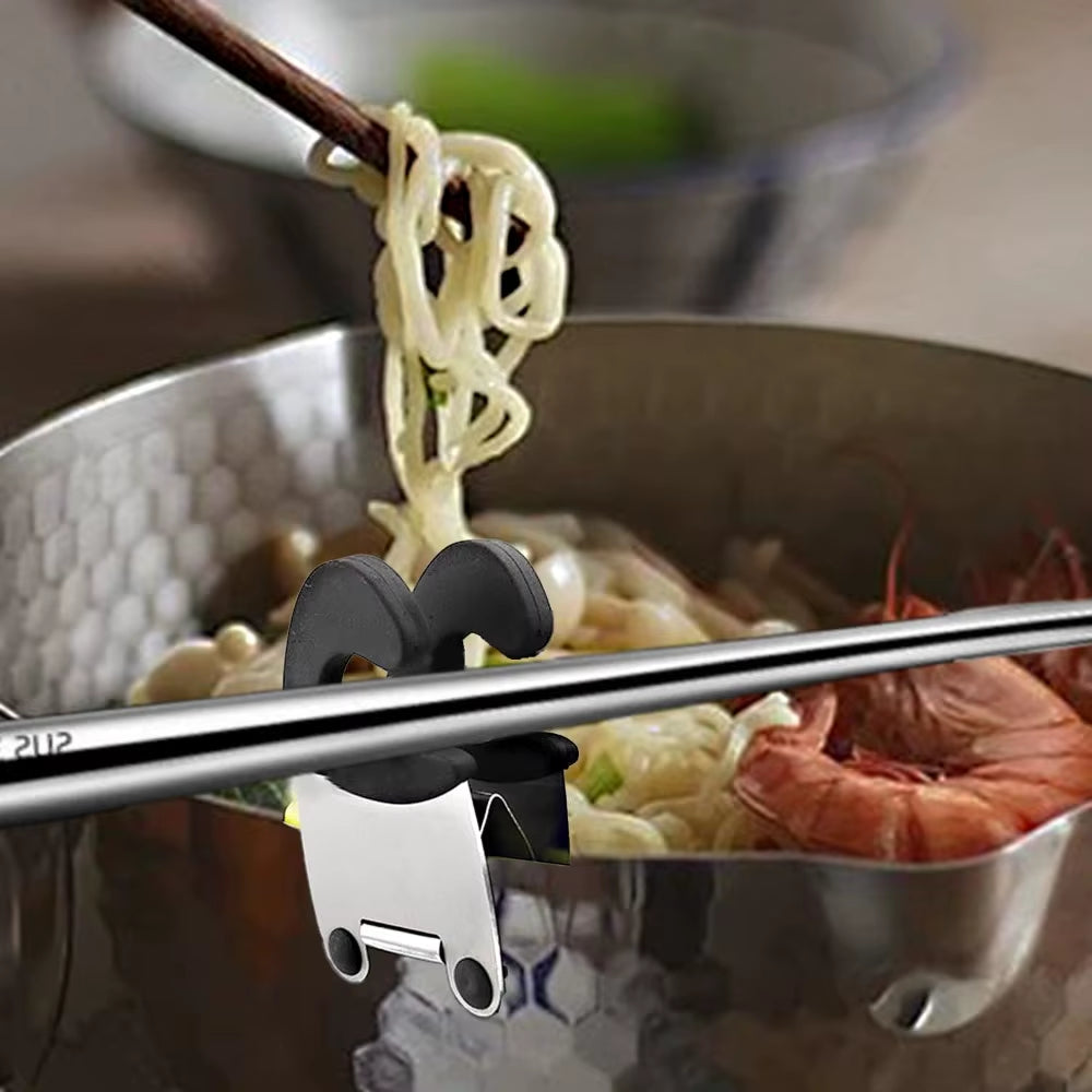 One Silly Steel Clip: The Ultimate Kitchen Sidekick for Your Spoon, Spatula, and Fork - Because No One Likes a Scalded Hand!