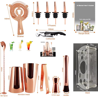 Shake It Like a Polaroid Picture: The 12-Piece Fancy Shaker Set for Cocktails That Won't Mix Themselves!