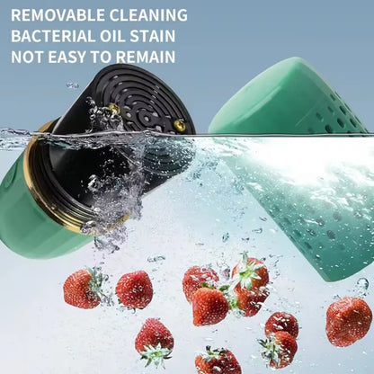 Portable Fruit Spa: The Wireless Bubble Bath for Your Picnic Produce!