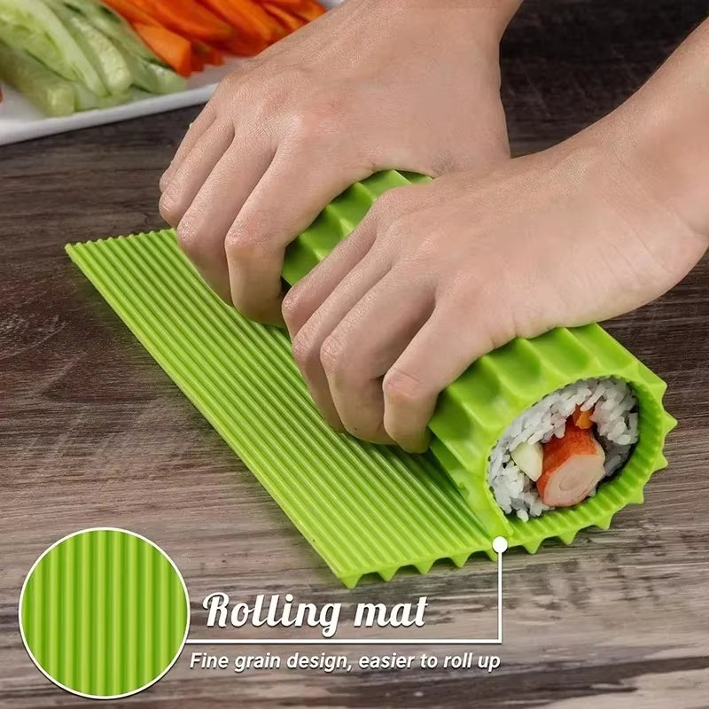 Sushi Rollin’ with Style: The Bamboo Bling Silicone Mat - Because Who Needs a Sushi Chef When You’ve Got a Portable Rollin’ Party?