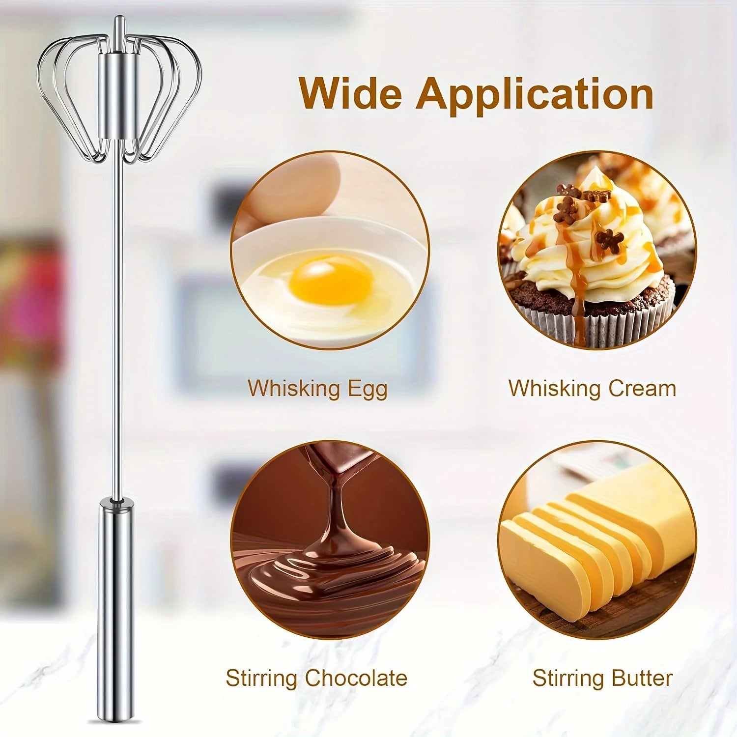 Whisk It Real Good: The Stainless Steel Egginator 3000 - Your Kitchen's Secret Weapon for Eggcellent Mixing Mayhem!