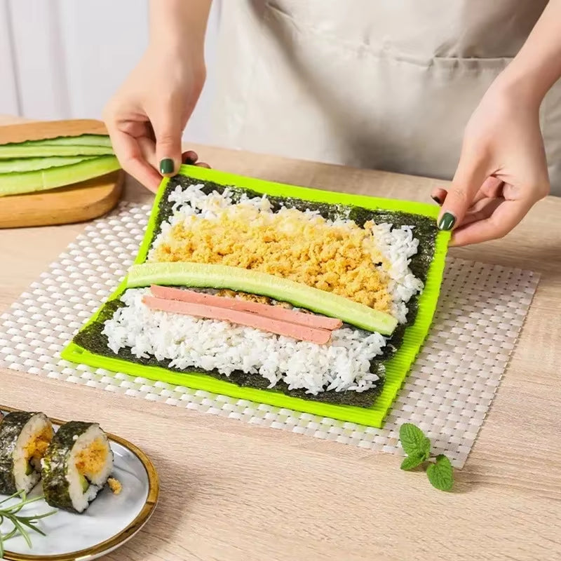 Sushi Rollin’ with Style: The Bamboo Bling Silicone Mat - Because Who Needs a Sushi Chef When You’ve Got a Portable Rollin’ Party?