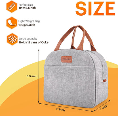 The "I Can't Believe It's Not a Magic Bag" - Portable Food Party Pouch for Grown-Ups: Keep Your Leftovers Cool and Your Secrets Hot (Grey)