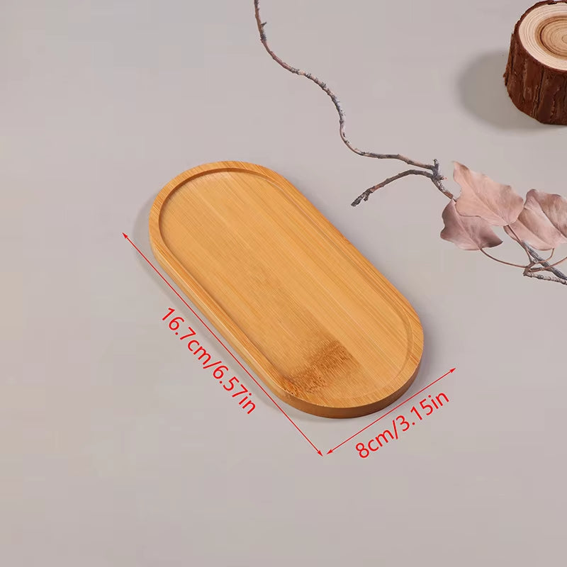 1PCS Fancy Wooden Disc of Delight: The Ultimate Snack Saucers for Your Dried Fruit Fiesta!