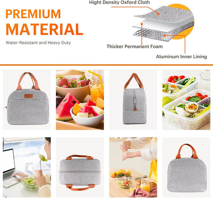 The "I Can't Believe It's Not a Magic Bag" - Portable Food Party Pouch for Grown-Ups: Keep Your Leftovers Cool and Your Secrets Hot (Grey)