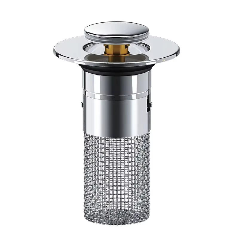 1PCS Sink Sneeze Guard: The Stainless Steel Plug That Bounces Back and Keeps Your Stink in Check!