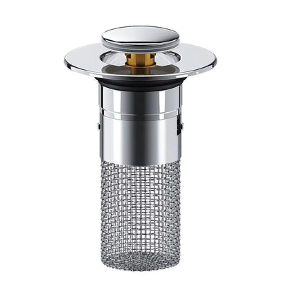 1PCS Sink Sneeze Guard: The Stainless Steel Plug That Bounces Back and Keeps Your Stink in Check!