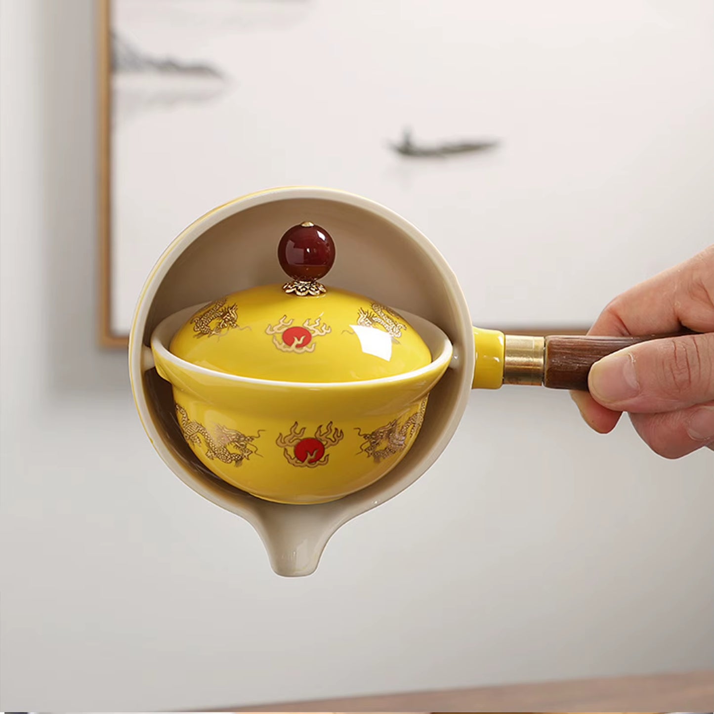 Whirling Wonder: The Teapot That Spins Your Tea into a Chinese Tea Party!