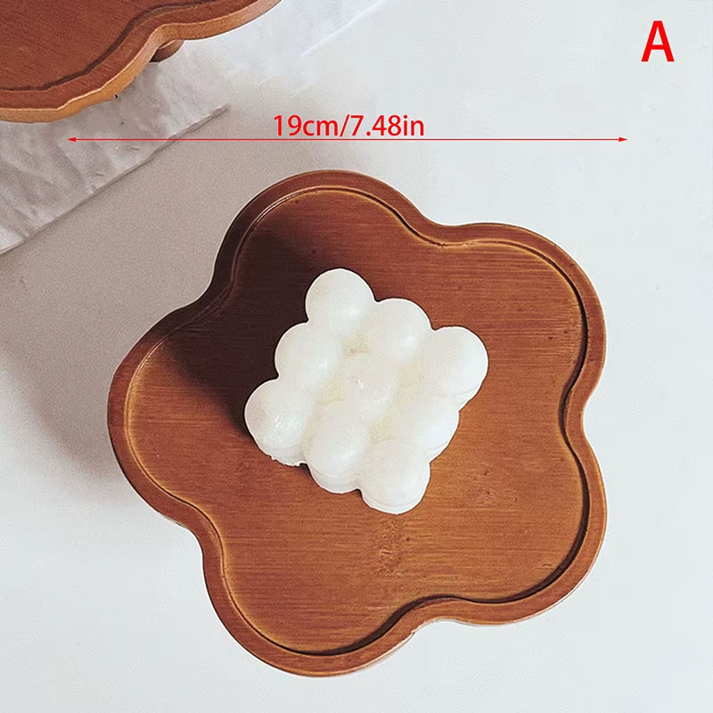 1PCS Fancy Wooden Disc of Delight: The Ultimate Snack Saucers for Your Dried Fruit Fiesta!