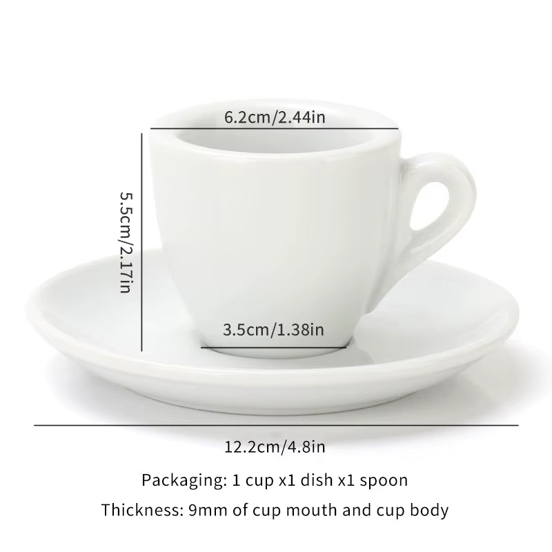 Tiny Caffeine Rockets: The Porcelain Express Shot Set for Your Mini Coffee Adventures!