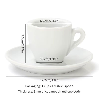 Tiny Caffeine Rockets: The Porcelain Express Shot Set for Your Mini Coffee Adventures!